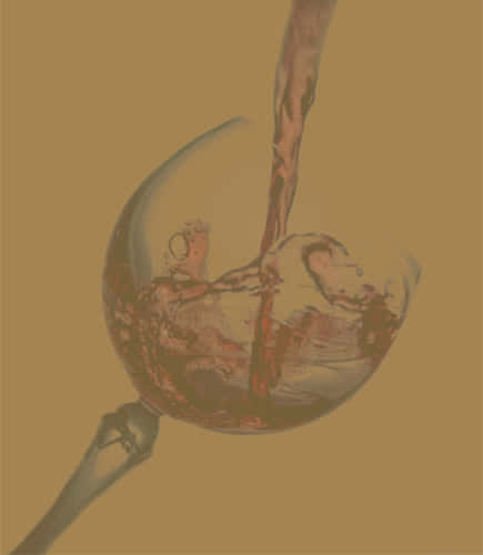 wine glass being filled